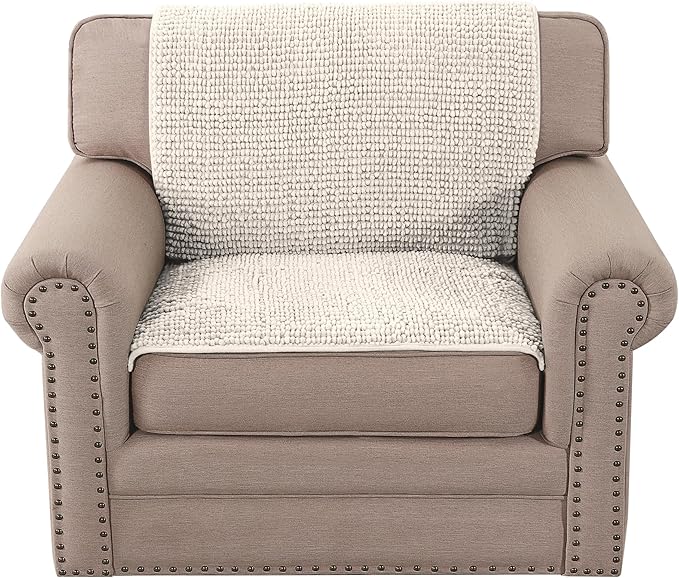 H.VERSAILTEX Plush Chenille Couch Armrest Cover 2 Packs Thick and Soft Sofa - Image 7