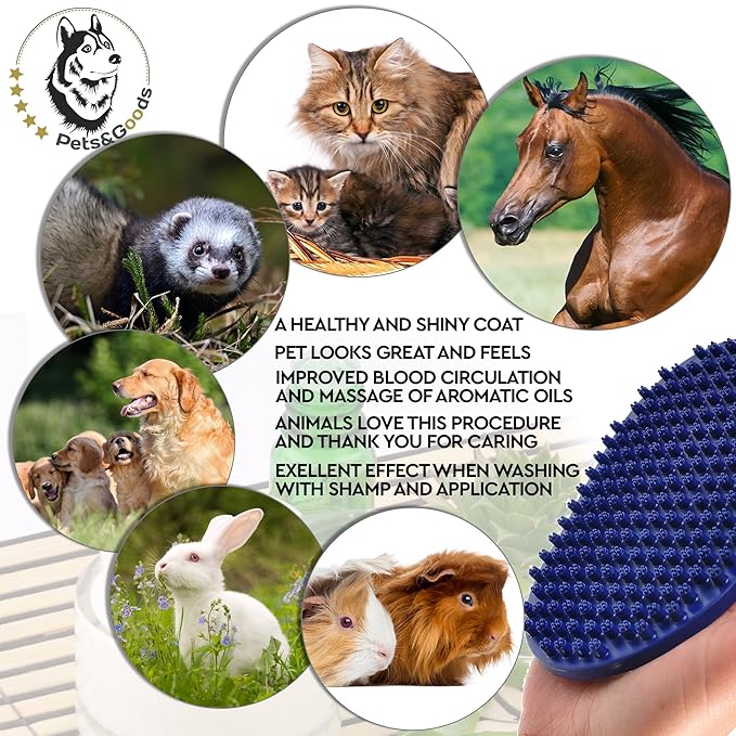 Pets&Goods Rubber Grooming Brush - Image 6