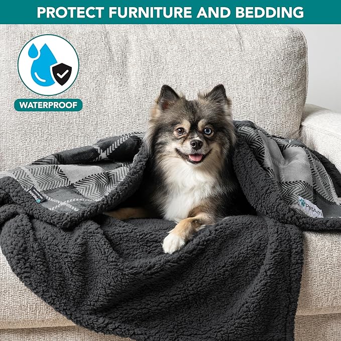PetAmi Waterproof Dog Blanket for Medium Large Dog Puppy Cat Throw for Couch - Image 2
