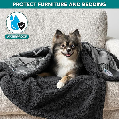 PetAmi Waterproof Dog Blanket for Medium Large Dog Puppy Cat Throw for Couch - Image 2
