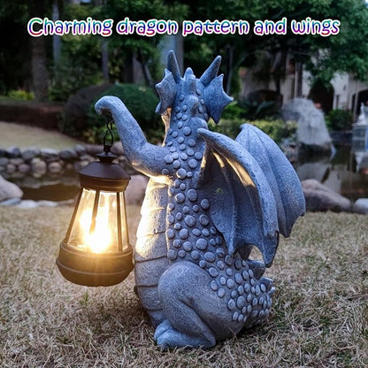 Dragon Solar Outdoor Garden Statue - Image 7