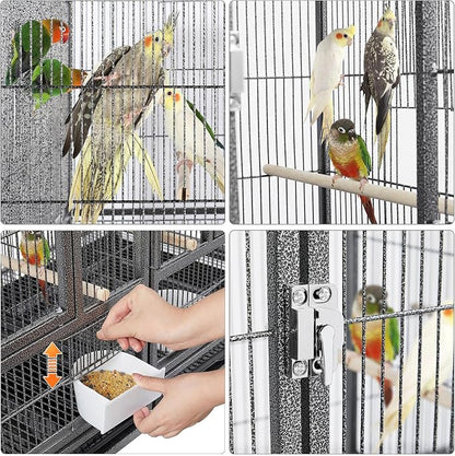 Yaheetech Stackable Bird Cage Divided Breeder Breeding Parakeet Bird Cage - Image 5