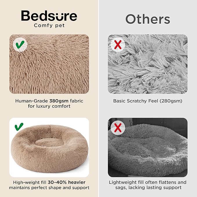 Bedsure Calming Dog Bed for Small Medium Dogs - Image 3