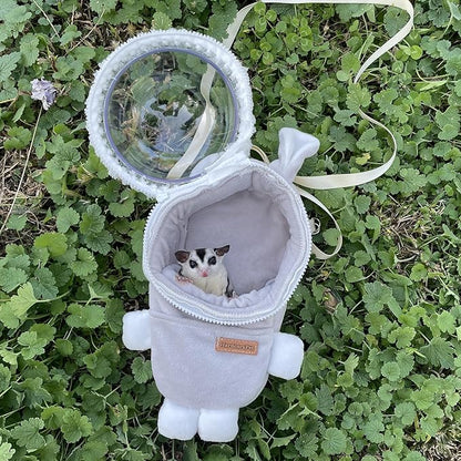 Hamster Carrier Rat Bag Cute Rabbit Shape Small Animal Sugar Glider Travel - Image 6