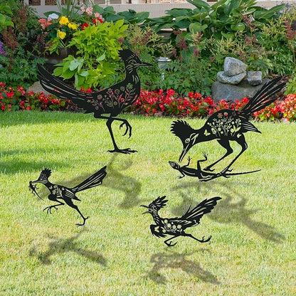 Roadrunner Metal Garden Stakes Yard Decor, Lawn Ornaments - Image 5