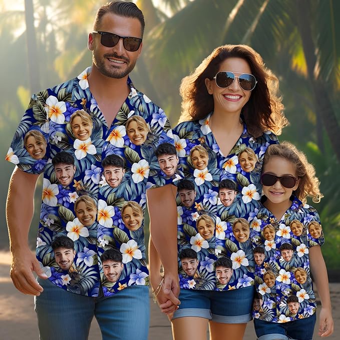 Custom Hawaiian Shirt with Face Photo Picture - Image 8