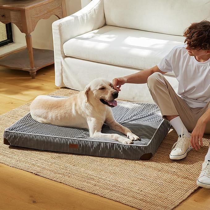 FUKUMARU Dog Bed, Thickened Corduroy Orthopedic Dog Beds - Image 7
