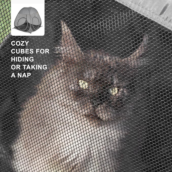 Catio Outdoor Cat Enclosure, 3-in-1 Extra Large Portable Cat Playpen - Image 5