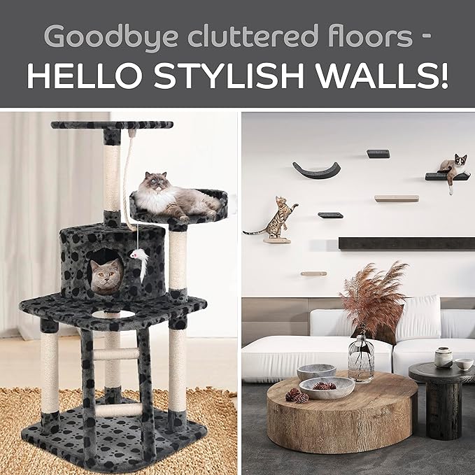 Wall Mounted Cat Steps Short Shelves by Pryde Pets - Image 9