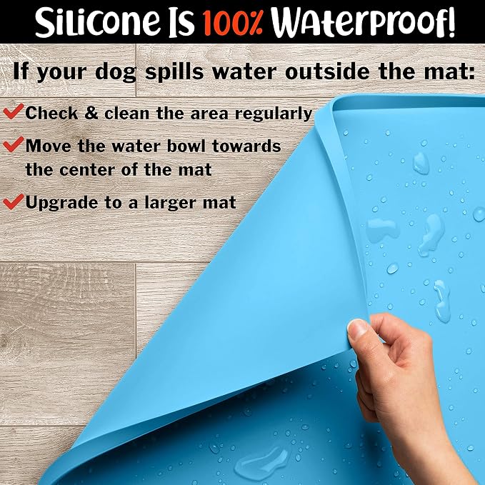 DogBuddy Dog Food Mat – Waterproof Dog Bowl Mat - Image 8