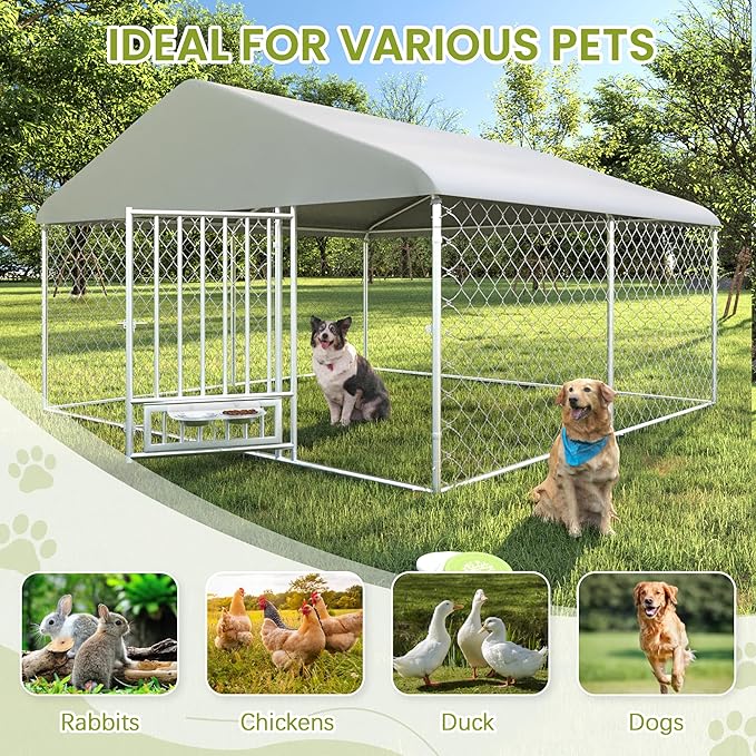 10FT x 10FT Outdoor Dog Kennel - Image 7