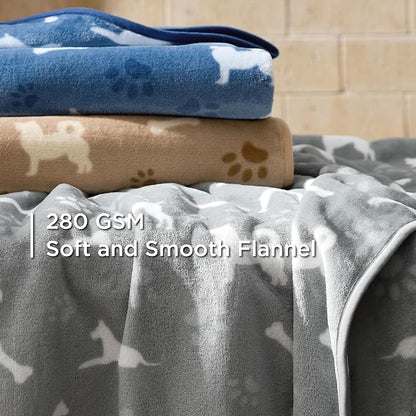 Bedsure 1 Pack 3 Pet Blankets, Super Soft Fluffy Premium Fleece Flannel - Image 2