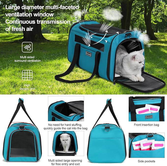 Airline Approved Dog Carrier. Cat Soft-Sided Carriers, Small Dog Travel Carriers - Image 6