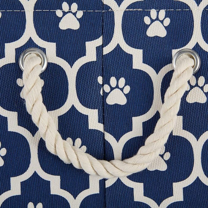 Bone Dry 6192 Pet Storage Collection Lattice Paw Print, Medium Round, Nautical - Image 4