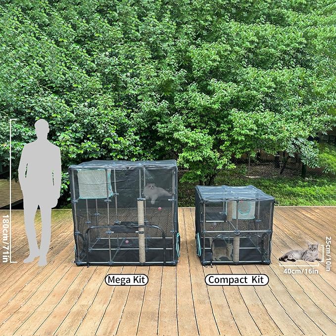 INTURN Catio Outdoor Cat Enclosure, Compact Kit - Image 3