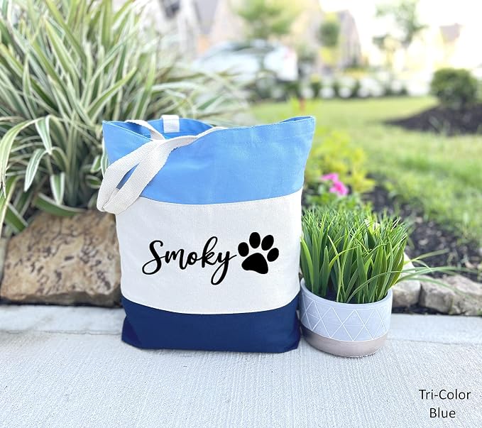 Custom Dog Tote Bag Personalized Dog Mom Gift Dog Toys Totes Pet Gift Custom - Image 2