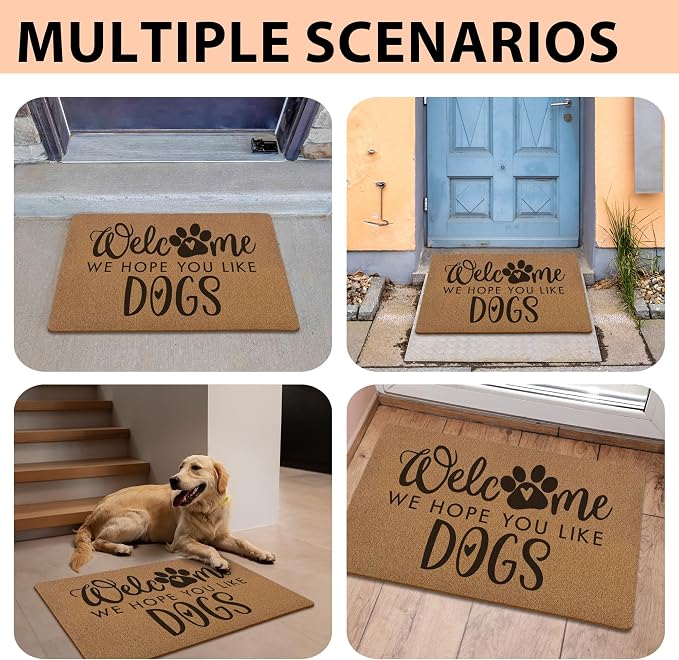 Funny Dog Welcome Door Mats, We Hope You Like Dogs Door Mat - Image 7