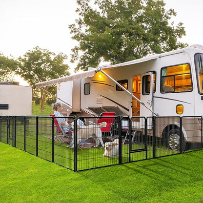 Yaheetech Dog Playpen Outdoor, 32 inch 24 Panels Dog Pen Indoor Heavy Duty - Image 2