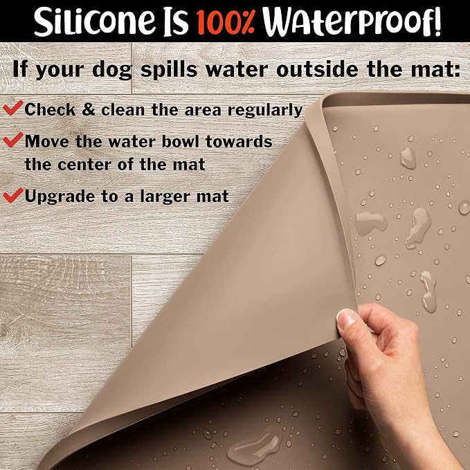 DogBuddy Dog Food Mat – Waterproof Dog Bowl Mat - Image 8