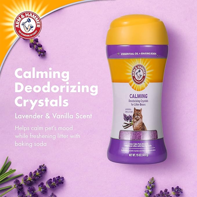 Arm & Hammer Deodorizing Cat Litter Crystals, Lavender & Vanilla Scent | Odor - Image 3