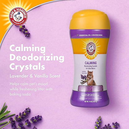 Arm & Hammer Deodorizing Cat Litter Crystals, Lavender & Vanilla Scent | Odor - Image 3