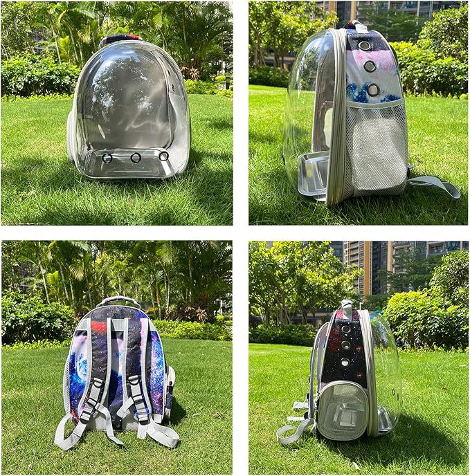 Galaxy Blue Bird Carrier Backpack - Image 5