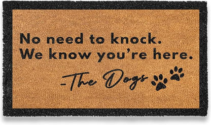MAINEVENT No Need to Knock We Know You're Here Door Mat 30x17 Inch, No Need to by MainEventUSA