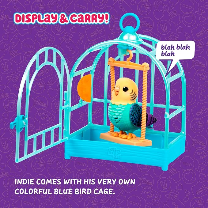 Little Live Pets My Really Real Talking Bird Toy & Cage - Image 5