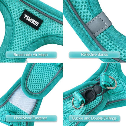 YIMEIS Dog Harness and Leash Set, No Pull Soft Mesh Pet Harness, Reflective - Image 2