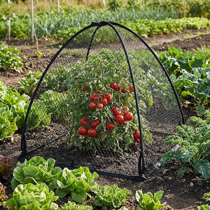 DECOHS 2 Pcs Pop-Up Mesh Plant Cover Tent, Plant Protector Enclosure - Image 6