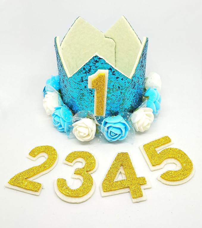 PET SHOW Blue Crown Dog Birthday Hat - Image 2