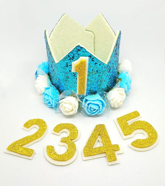 PET SHOW Blue Crown Dog Birthday Hat - Image 2