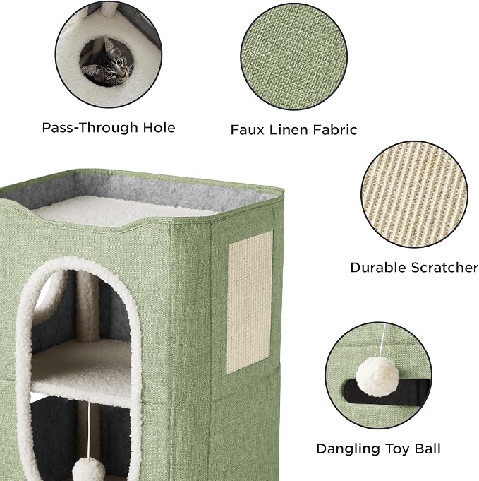 Bedsure 2 Story Cat House - Image 3