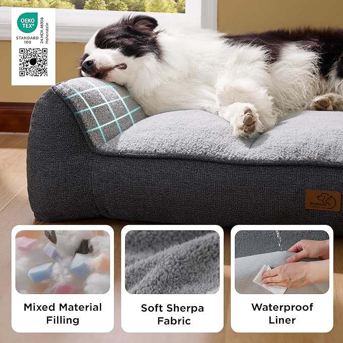 Bedsure SupportMax™ XL Orthopedic Dog Beds Large Sized Dog - Image 5