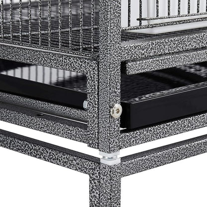 Yaheetech 41.5" Stackable Divided Breeder Breeding Parakeet Bird Cage - Image 9