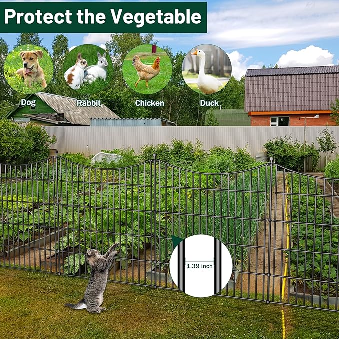 10 Panels Decorative Garden Fence - Image 4