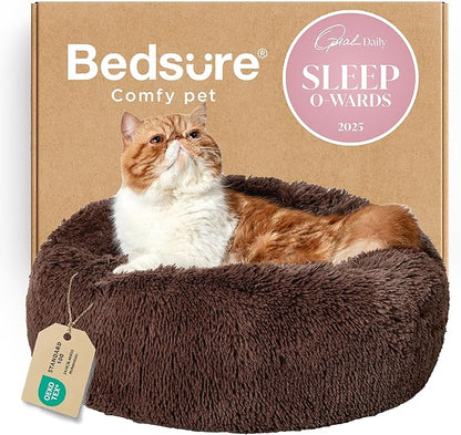 Bedsure Calming Cat Beds for Indoor Cats by BEDSURE