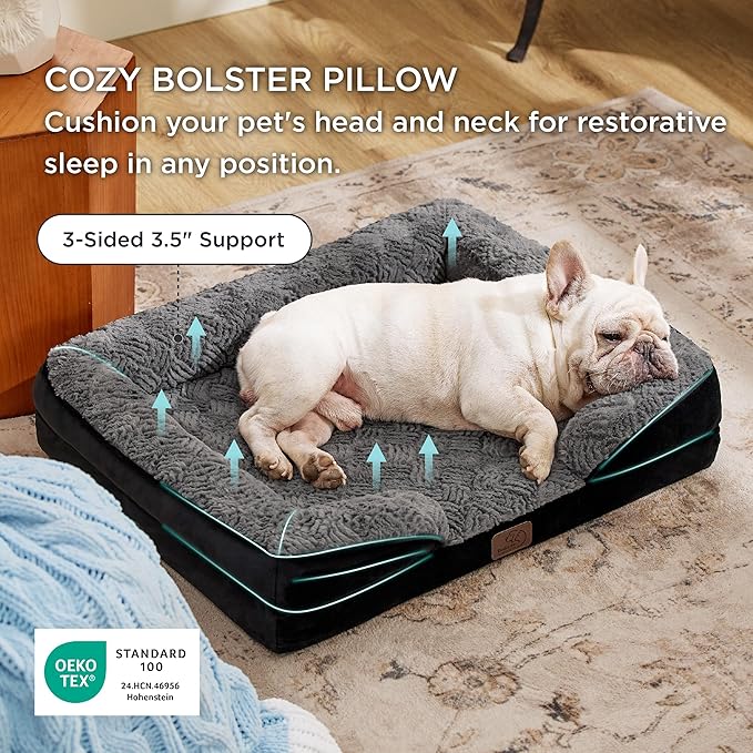 Bedsure Orthopedic Dog Bed Medium Size Dogs - Image 6
