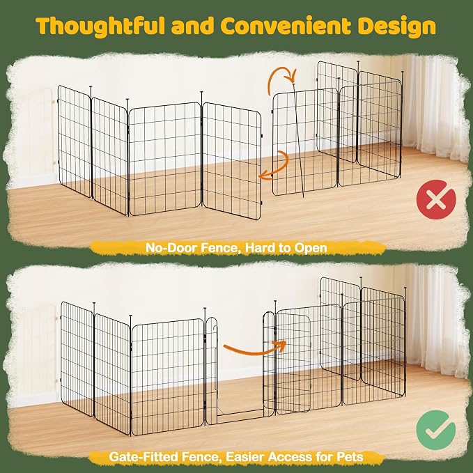 Yaheetech Expandable Dog Playpen, 16 Panel 32 inch Puppy Playpen - Image 8