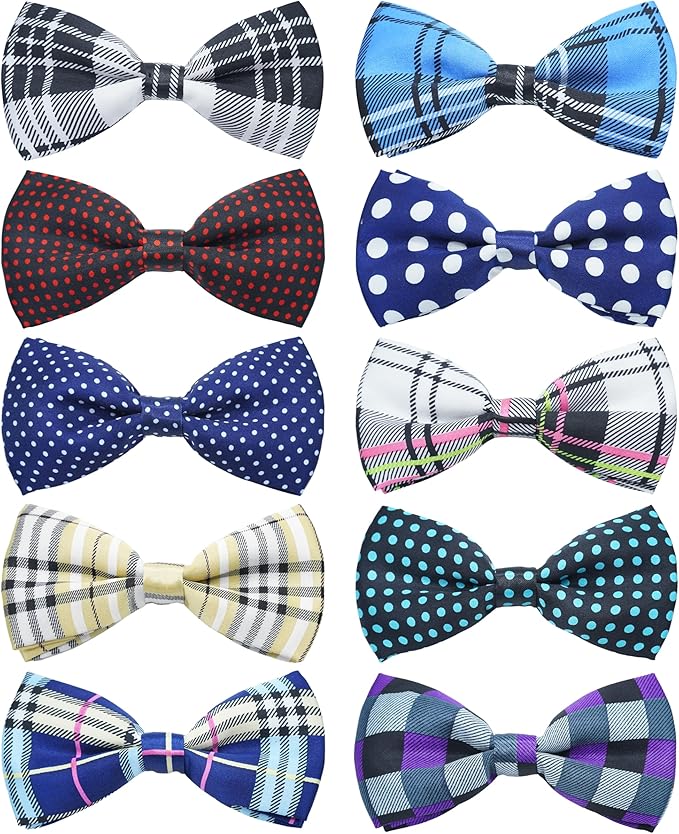 PET SHOW 10 Pack Pet Big Dogs Collar Embellishment Attachment Bow Ties by PETSHOW
