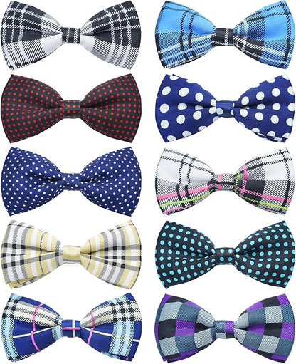 PET SHOW 10 Pack Pet Big Dogs Collar Embellishment Attachment Bow Ties by PETSHOW