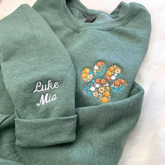 NAZENTI Custom Dog Mom Embroidered Sweatshirt - Image 5