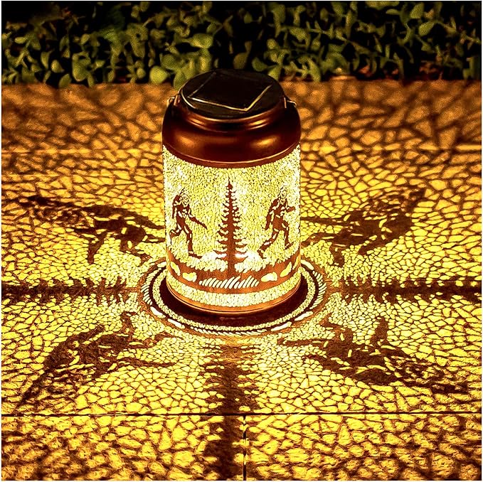 Bigfoot Solar Lanterns Outdoor Hanging Waterproof Solar Lights Big Foot by SRDJXY
