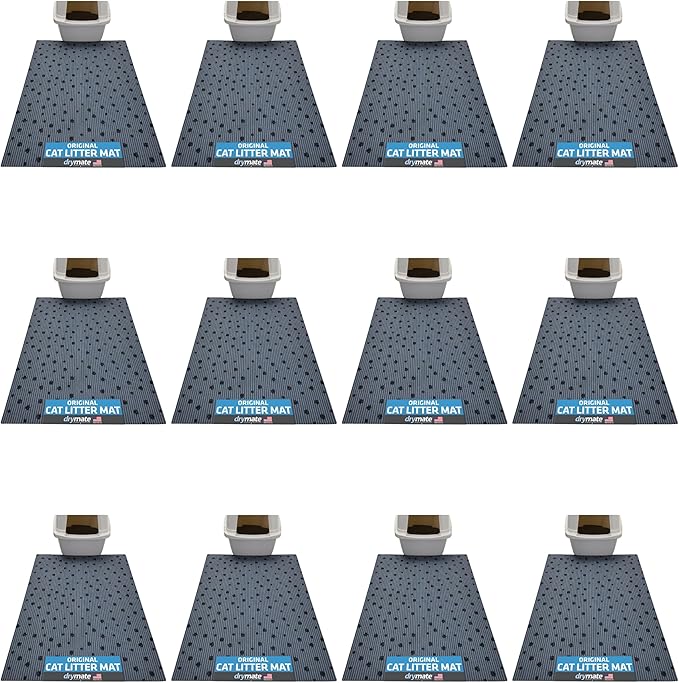 Drymate Cat Litter Box Mat, Litter Trapping Mat, Waterproof, Urine-Proof by Drymate