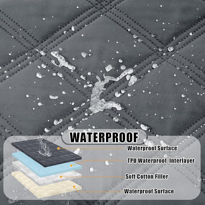 Smiry Waterproof Dog Bed Cover Blanket 40x80, Soft Reversible Pet Blanket - Image 2