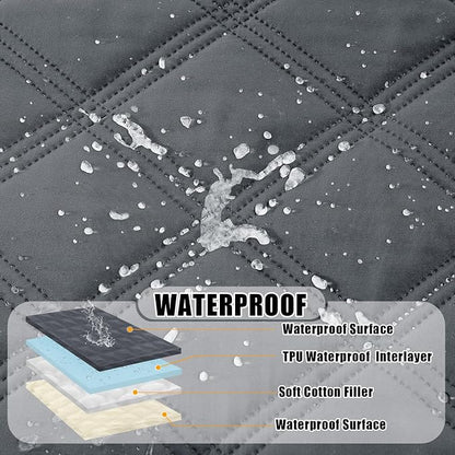 Smiry Waterproof Dog Bed Cover Blanket 40x80, Soft Reversible Pet Blanket - Image 2