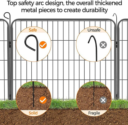 Yaheetech Dog Playpen Outdoor, 32 inch 32 Panels Dog Pen Indoor Heavy Duty - Image 7