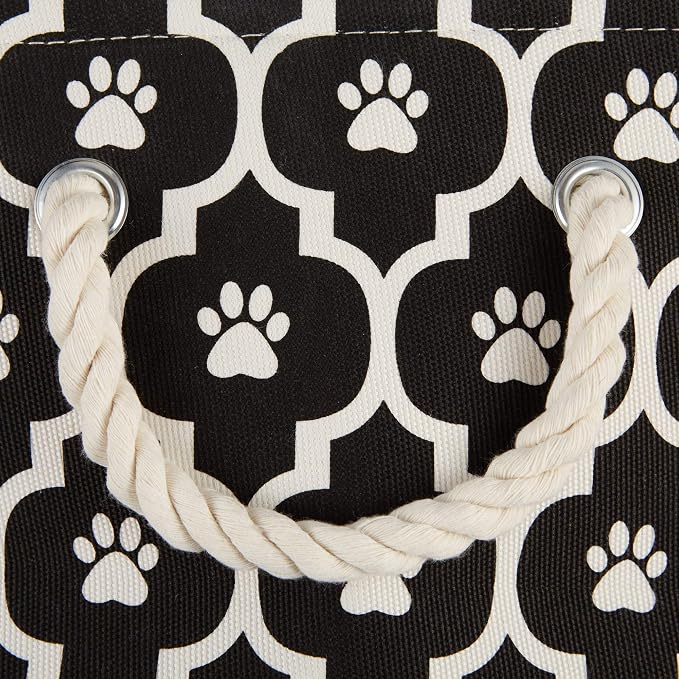 Bone Dry Pet Storage Collection Lattice Paw Print, Small Round - Image 4