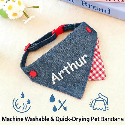 Custom Embroidered Dog Bandana Personalized - Image 4