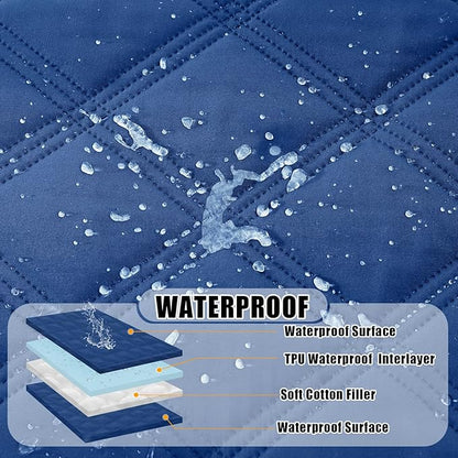 Smiry Waterproof Dog Bed Cover Blanket 40x70, Soft Reversible Pet Blanket - Image 2